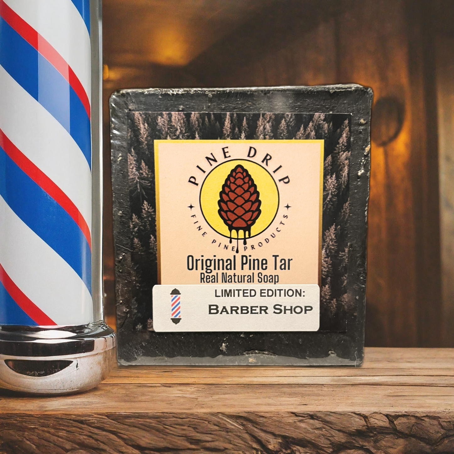 Barbershop Pine Tar Soap Bar