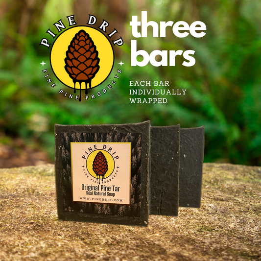 Pine Drip Original Pine Tar Soap 3 Pack